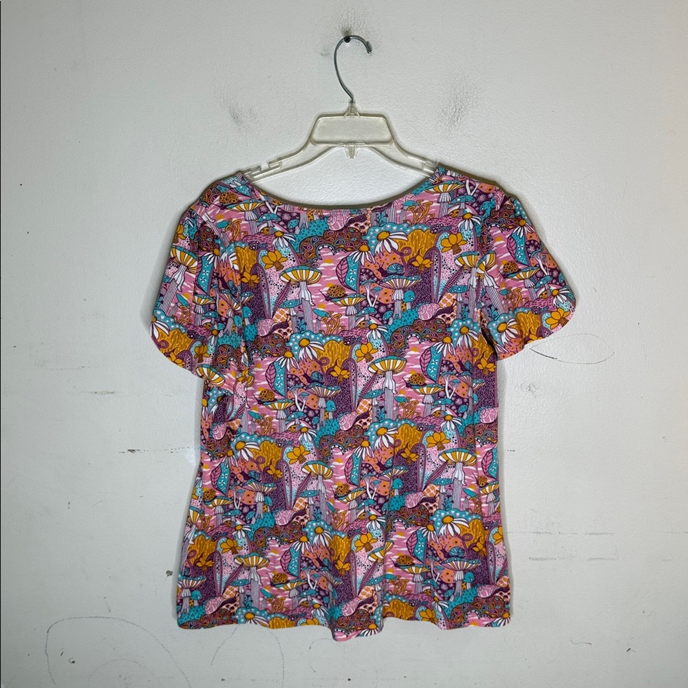 Blue Platypus Colorful Graphic Women's Top Size 1X - Picture 6 of 6